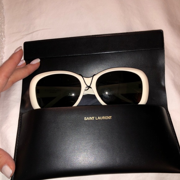 Brand New with tag on Glasses Saint Laurent white - Picture 2 of 3